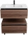 Тумба с раковиной Cezares Slider 100 SLIDER-1000-1C-SO-NA орех дымчатый