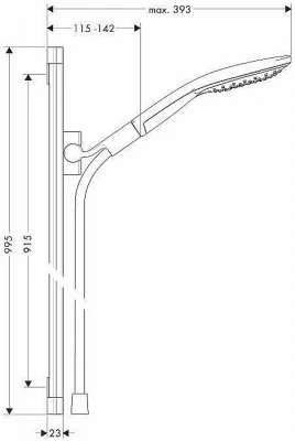 Душевой гарнитур Hansgrohe Raindance 26626400