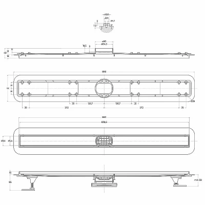 Душевой лоток BelBagno Luce BB-LD-LUCE-90-BIANCO белый матовый