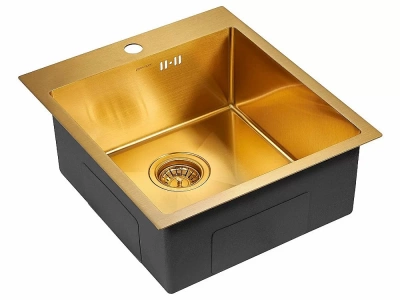 Мойка кухонная Paulmark FAVOR PM214551-BG брашированное золото