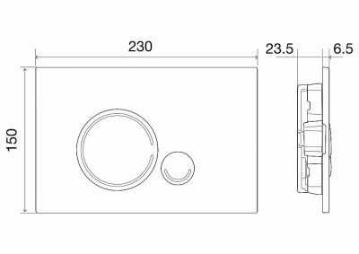 Кнопка для инсталляции BelBagno SFERA BB014-SR-BIANCO