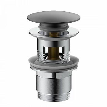 Донный клапан для раковины Vincea DPU-1B01GM вороненая сталь
