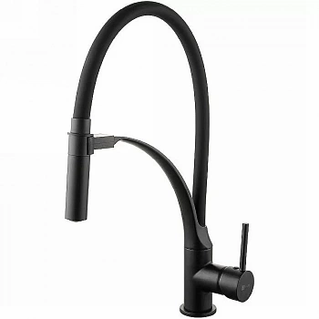 Смеситель для кухни Lemark Soul LM6007BL черный