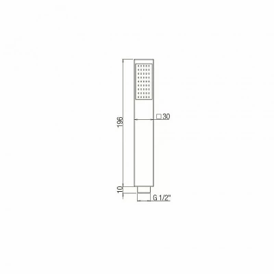 Душевая лейка PAINI Dax-R 82CR155 хром