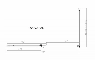 Душевой уголок Vincea DICE VSR-4D9015CL 150x90 хром/прозрачный