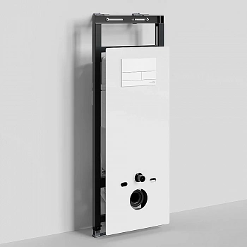 Инсталляция для унитаза WasserKraft Salm 27TLT.010.ME.WH.WM04 с белой матовой кнопкой