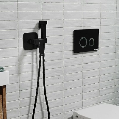 Гигиенический душ WasserKRAFT Nuthe 9138 черный матовый