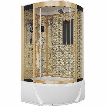 Душевая кабина Niagara Luxe 7712G 80х120 золото
