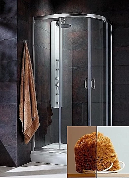 Душевой уголок Radaway Premium Plus E 100x80 30491-01-08N стекло коричневое/профиль хром