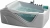 Ванна акриловая Gemy Glass Panel G9056 O 170х130 белая с гидромассажем Ванна акриловая Gemy Glass Panel G9056 O 170х130 белая с гидромассажем