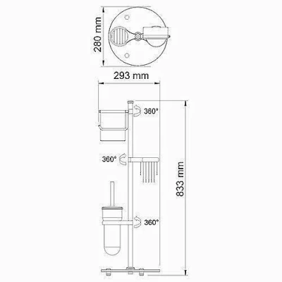 Стойка для аксессуаров WasserKRAFT К-1256