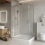 Душевой уголок BelBagno LUCE-AH-22 125х110 стекло прозрачное/профиль хром