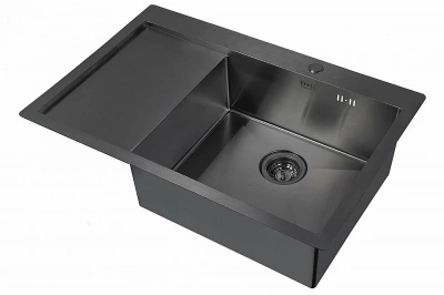 Мойка кухонная Zorg Inox PVD 7851-R Черная