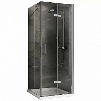 Душевой уголок ABBER Zart AG08070P-S81 70x80 стекло прозрачное/профиль хром
