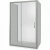 Душевой уголок Good Door Infinity WTW+SP+SP 130х80 стекло матовое/профиль хром