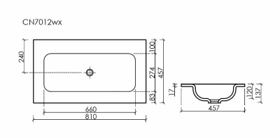 Раковина Ceramica Nova Grace CN7012wx белый