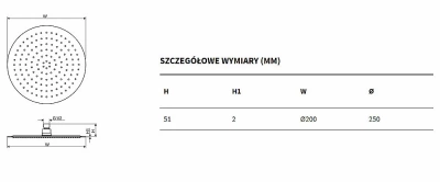 Верхний душ EXCELLENT Regular AREX.3025BL черный матовый