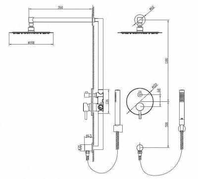 Душевая система RGW Shower Panels SP-51