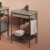 Консоль с раковиной Artceram FUORI SCALA ACA056/TFL034/TFA 60.5 коричневая