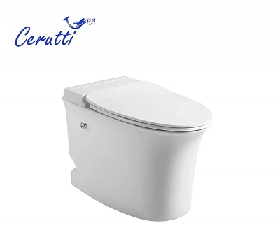 Унитаз приставной CeruttiSpa Nautilus Pulse CT10200 безободковый, с крышкой микролифт, белый