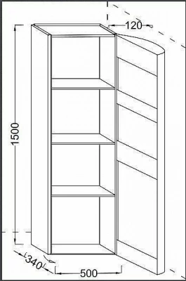 Колонна подвесная Jacob Delafon PRESQU`ILE EB1115 50