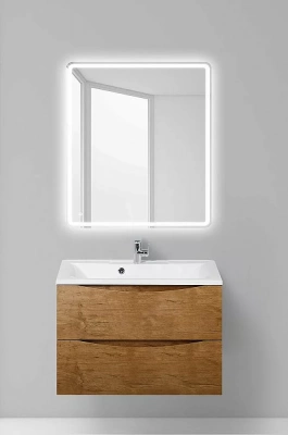 Тумба с раковиной Belbagno MARINO 90 2C-SO/BB900/450-LV-MR-PR Rovere Nature