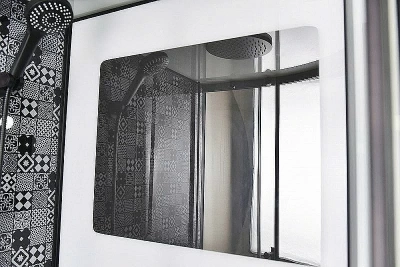 Душевая кабина Esbano Elegancia ESB-100CR 100x100 стекло прозрачное/профиль черный