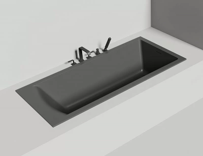 Ванна Salini Cascata KIT S-Stone 104523MRF 180x80 белая/полностью RAL матовая