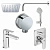 Набор смесителей Ideal Standard Ceraflex Esla BD002XC