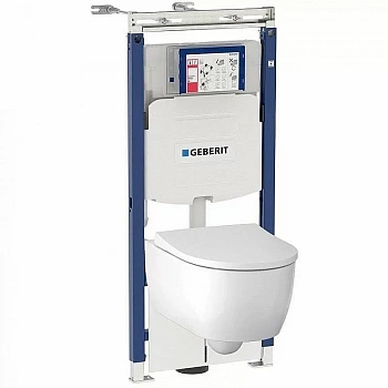 Унитаз подвесной Geberit iCon 500.362.TC.I белый, с крышкой микролифт, с инсталляцией, безободковый