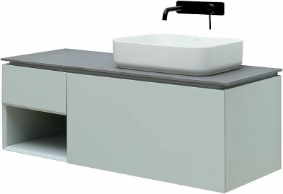 Тумба с раковиной Allen Brau INFINITY 120 1+1 папирус матовый