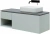 Тумба с раковиной Allen Brau INFINITY 120 1+1 папирус матовый