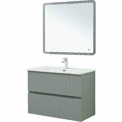 Тумба с раковиной Aquanet Джейн 90 313319 мисти грин
