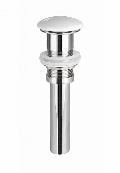 Донный клапан с переливом Ceramica Nova CN2000x белый