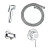 Гигиенический душ Grohe BauClassic 124434 хром