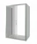 Душевой уголок Good Door Latte WTW+SP+SP 140х80 стекло прозрачное/профиль анодированный алюминий