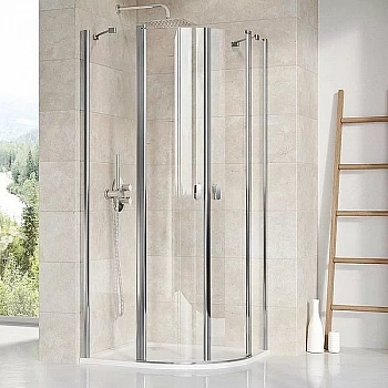 Душевой уголок Ravak Chrome CSKK4 90х90 профиль блестящий/стекло прозрачное
