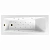 Ванна акриловая EXCELLENT Ava RELAX WAEX.AVA17.RELAX.BR 170x70 белая с гидромассажем