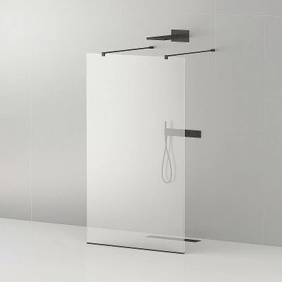 Душевое ограждение CEZARES LIBERTA-L-2-100-120-C-NERO кронштейн 120 см