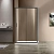 Душевой уголок Vincea Garda VSR-1G8011CLGM 110x80 стекло прозрачное/профиль вороненая сталь