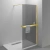 Душевое ограждение Vincea Walk-In HR 100 VSW-4HR100CGG стекло тонированное/профиль брашированное золото
