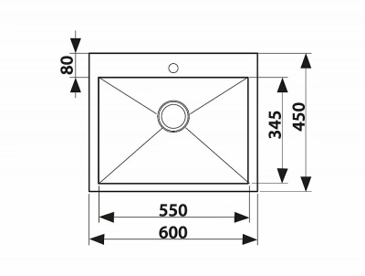 Мойка кухонная Kaiser KSM-6045 сталь