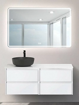 Тумба с раковиной и столешницей BelBagno KRAFT 120 Bianco Opaco