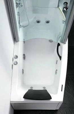 Ванна акриловая Gemy Creative Abnormality G8040 B 170x85 белая с гидромассажем