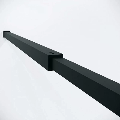 Душевая перегородка Niagara Nova 120 NG-582-12BLACK профиль черный матовый/стекло белый градиент