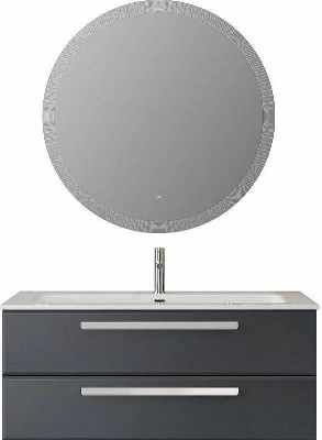 Тумба с раковиной Cezares Eco 120 ECO-CER-N-1200-2C-SO-GR-P графит