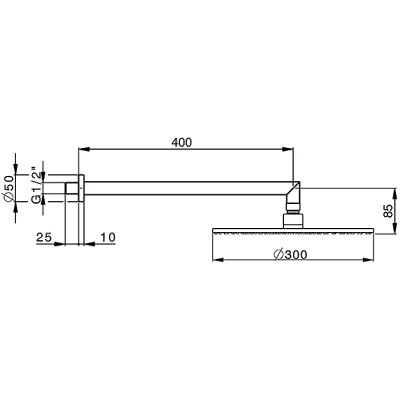 Верхний душ Cisal Shower DS01362040