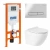 Унитаз подвесной BelBagno Sfera BB046CHR безободковый, с крышкой микролифт, с инсталляцией и кнопкой хром Унитаз подвесной BelBagno Sfera BB046CHR безободковый, с крышкой микролифт, с инсталляцией и кнопкой хром