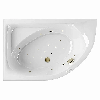 Ванна акриловая EXCELLENT Aquarella RELAX WAEX.ARL15.RELAX.BR 150x100 белая с гидромассажем