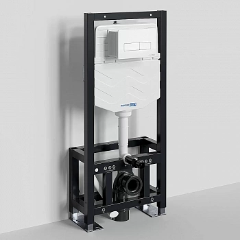 Инсталляция для унитаза WasserKraft Dill 61TLT.010.ME.WM03 с белой матовой кнопкой